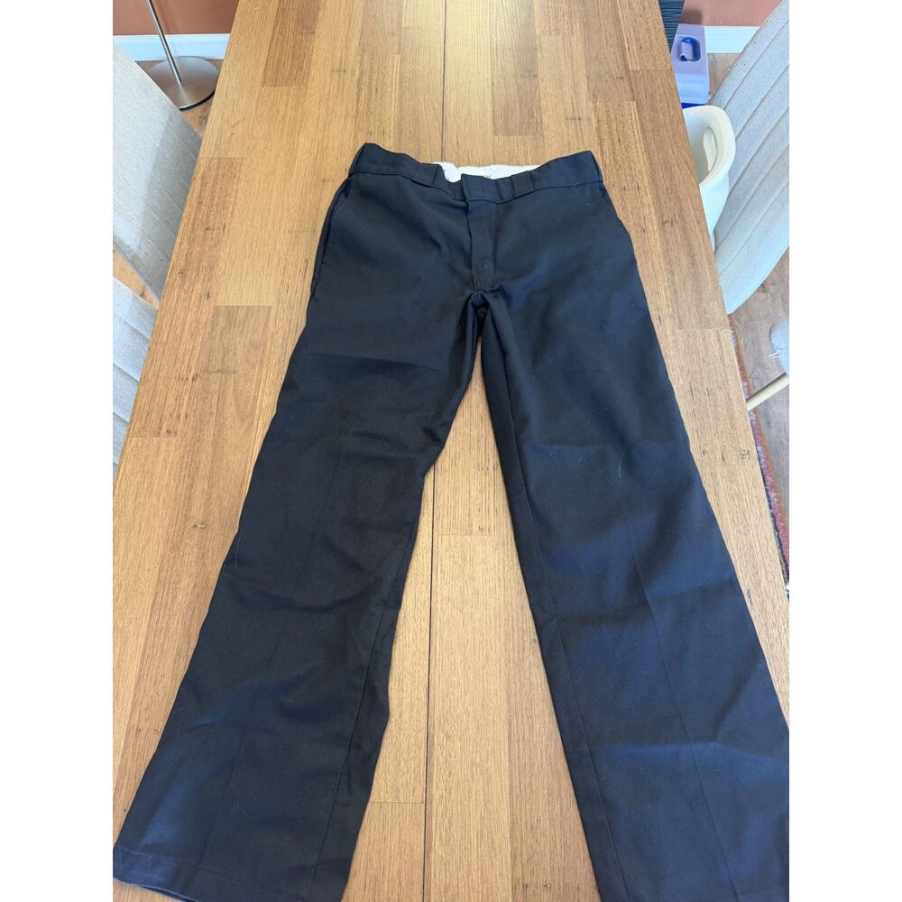 Dickies 874 Original Fit Work Pants Mens 32x30 Black Twill Chinos Skater